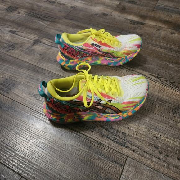 Asics Noosa Tri 13 Athletic Running Shoes Pink Sour Yuzu Women's Size 6.5 bx42 - Picture 3 of 8